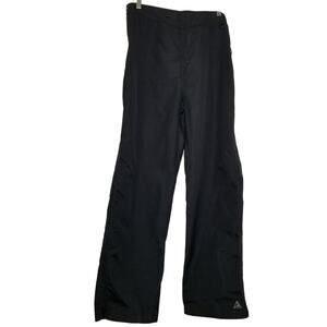Ridge Black Nylon Hiking Pants Side Leg Zippers Elastic Adjustable Waist Size XL